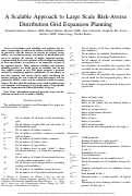 Cover page: A Scalable Approach to Large Scale Risk-Averse Distribution Grid Expansion Planning