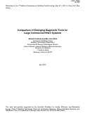 Cover page: Comparison of emerging diagnostic tools for large commercial HVAC 
systems