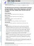 Cover page: The Minimally-Invasive Oral Glucose Minimal Model: Estimation of Gastric Retention, Glucose Rate of Appearance, and Insulin Sensitivity From Type 1 Diabetes Data Collected in Real-Life Conditions.