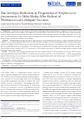 Cover page: Pan-serotype Reduction in Progression of Streptococcus pneumoniae to Otitis Media After Rollout of Pneumococcal Conjugate Vaccines