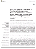 Cover page: Mind the Queue: A Case Study in Visualizing Heterogeneous Behavioral Patterns in Livestock Sensor Data Using Unsupervised Machine Learning Techniques