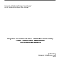 Cover page of Integration Of Locational Decisions with the Household Activity Pattern Problem and Its Applications in Transportation Sustainability