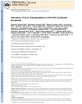 Cover page: Outcomes of liver transplant recipients with hepatitis C and human immunodeficiency virus coinfection.