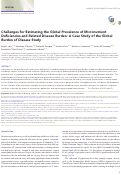 Cover page: Challenges for Estimating the Global Prevalence of Micronutrient Deficiencies and Related Disease Burden: A Case Study of the Global Burden of Disease Study.