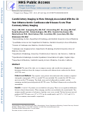 Cover page: Carotid Artery Imaging Is More Strongly Associated With the 10-Year Atherosclerotic Cardiovascular Disease Score Than Coronary Artery Imaging.