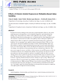 Cover page: Effects of chronic alcohol exposure on motivation-based value updating