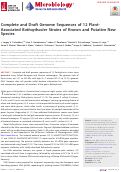 Cover page: Complete and Draft Genome Sequences of 12 Plant-Associated Rathayibacter Strains of Known and Putative New Species