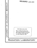 Cover page: THE VAPOR PHASE HYDROLYSIS OP THE RARE EARTH HALIDES