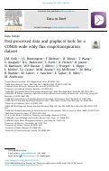 Cover page: Post-processed data and graphical tools for a CONUS-wide eddy flux evapotranspiration dataset.