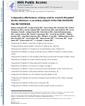 Cover page: Comparative effectiveness of drugs used to constrict the patent ductus arteriosus: a secondary analysis of the PDA-TOLERATE trial (NCT01958320)