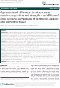 Cover page: Age-associated differences in triceps surae muscle composition and strength – an MRI-based cross-sectional comparison of contractile, adipose and connective tissue