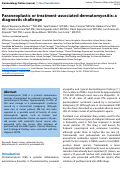 Cover page: Paraneoplastic or treatment-associated dermatomyositis: a diagnostic challenge