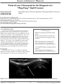 Cover page: Point-of-care Ultrasound for the Diagnosis of a “Ping Pong” Skull Fracture