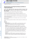 Cover page: Thyroid function in end stage renal disease and effects of frequent hemodialysis