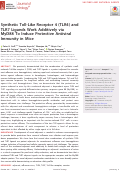 Cover page: Synthetic Toll-Like Receptor 4 (TLR4) and TLR7 Ligands Work Additively via MyD88 To Induce Protective Antiviral Immunity in Mice