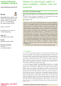 Cover page: Inferring the physiological regimes of extinct vertebrates: methods, limits and framework