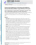 Cover page: Alcohol, But Not Depression or IPV, Reduces HIV Adherence Among South African Mothers Living with HIV Over 5 Years