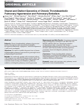 Cover page: Shared and Distinct Genomics of Chronic Thromboembolic Pulmonary Hypertension and Pulmonary Embolism.