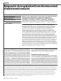 Cover page: Epigenetic dysregulation from chromosomal transit in micronuclei.