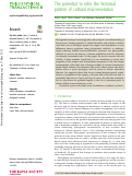 Cover page: The potential to infer the historical pattern of cultural macroevolution