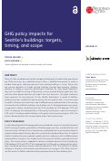 Cover page: GHG policy impacts for Seattle’s buildings: targets, timing, and scope