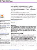 Cover page: Estimating Cryptosporidium and Giardia disease burdens for children drinking untreated groundwater in a rural population in India.