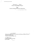 Cover page: Proyecto Arqueologico Taraco (Taraco Archaeological Project) 2000: Guide to Field and Laboratory Operations