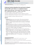 Cover page: Pulmonary function disparities exist and persist in Hispanic patients with cystic fibrosis: A longitudinal analysis