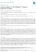 Cover page: Intussusception in the Setting of Tuberous Sclerosis Complex