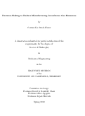 Cover page: Decision-Making to Reduce Manufacturing Greenhouse Gas Emissions