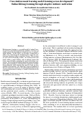 Cover page: Can reinforcement learning model learning across development? Online lifelong learning through adaptive intrinsic motivation