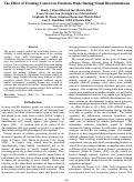 Cover page: The Effect of Training Context on Fixations Made During Visual Discriminations