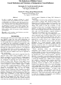 Cover page: The induction of hidden causes: Causal mediation and violations of independent causal influence