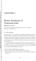 Cover page: Flame Synthesis of Nanomaterials