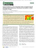 Cover page: Spatial Distribution of U.S. Household Carbon Footprints Reveals Suburbanization Undermines Greenhouse Gas Benefits of Urban Population Density