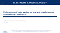 Cover page: Performance of solar leasing for low- and middle-income customers in Connecticut