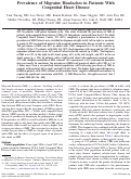 Cover page: Prevalence of Migraine Headaches in Patients With Congenital Heart Disease