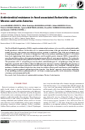 Cover page: Antimicrobial resistance in food-associated Escherichia coli in Mexico and Latin America.