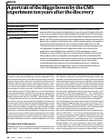 Cover page: A portrait of the Higgs boson by the CMS experiment ten years after the discovery.