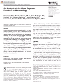 Cover page: An Analysis of the Open Payment Database in Neurotology.