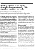 Cover page: Building a perfect body: control of vertebrate organogenesis by PBX-dependent regulatory networks.