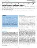 Cover page: A toxic epidermal necrolysis-like presentation of linear IgA bullous dermatosis treated with dapsone