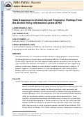 Cover page: State Responses to Alcohol Use and Pregnancy: Findings From the Alcohol Policy Information System