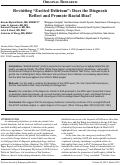 Cover page: Revisiting “Excited Delirium”: Does the Diagnosis  Reflect and Promote Racial Bias?