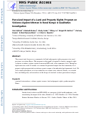 Cover page: Perceived Impact of a Land and Property Rights Program on Violence Against Women in Rural Kenya