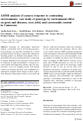 Cover page: AMMI analysis of cassava response to contrasting environments: case study of genotype by environment effect on pests and diseases, root yield, and carotenoids content in Cameroon