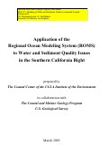 Cover page: Modeling of Water and Sediment Quality in Impacted Coastal Embayments