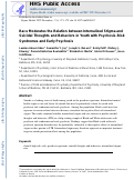 Cover page: Race Moderates the Relation between Internalized Stigma and Suicidal Thoughts and Behaviors in Youth with Psychosis-Risk Syndromes and Early Psychosis.