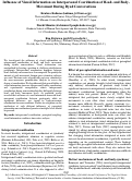 Cover page: Influence of Visual Information on Interpersonal Coordination of Head- and Body- Movement During Dyad Conversations