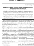 Cover page: Assessment of Parasitic Activity of Fusarium Strains Obtained from a Heterodera schachtii-Suppressive Soil